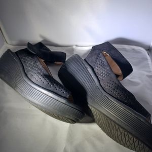 Clark Wedge Sandal Black